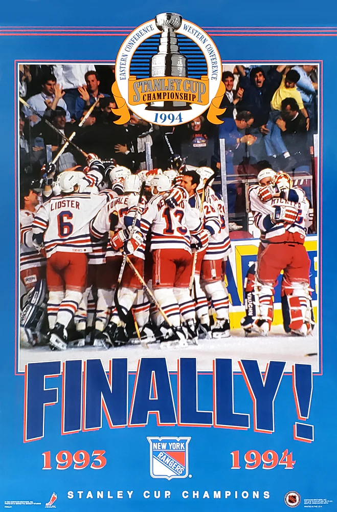 New York Rangers Logo Theme Art And Arena Items